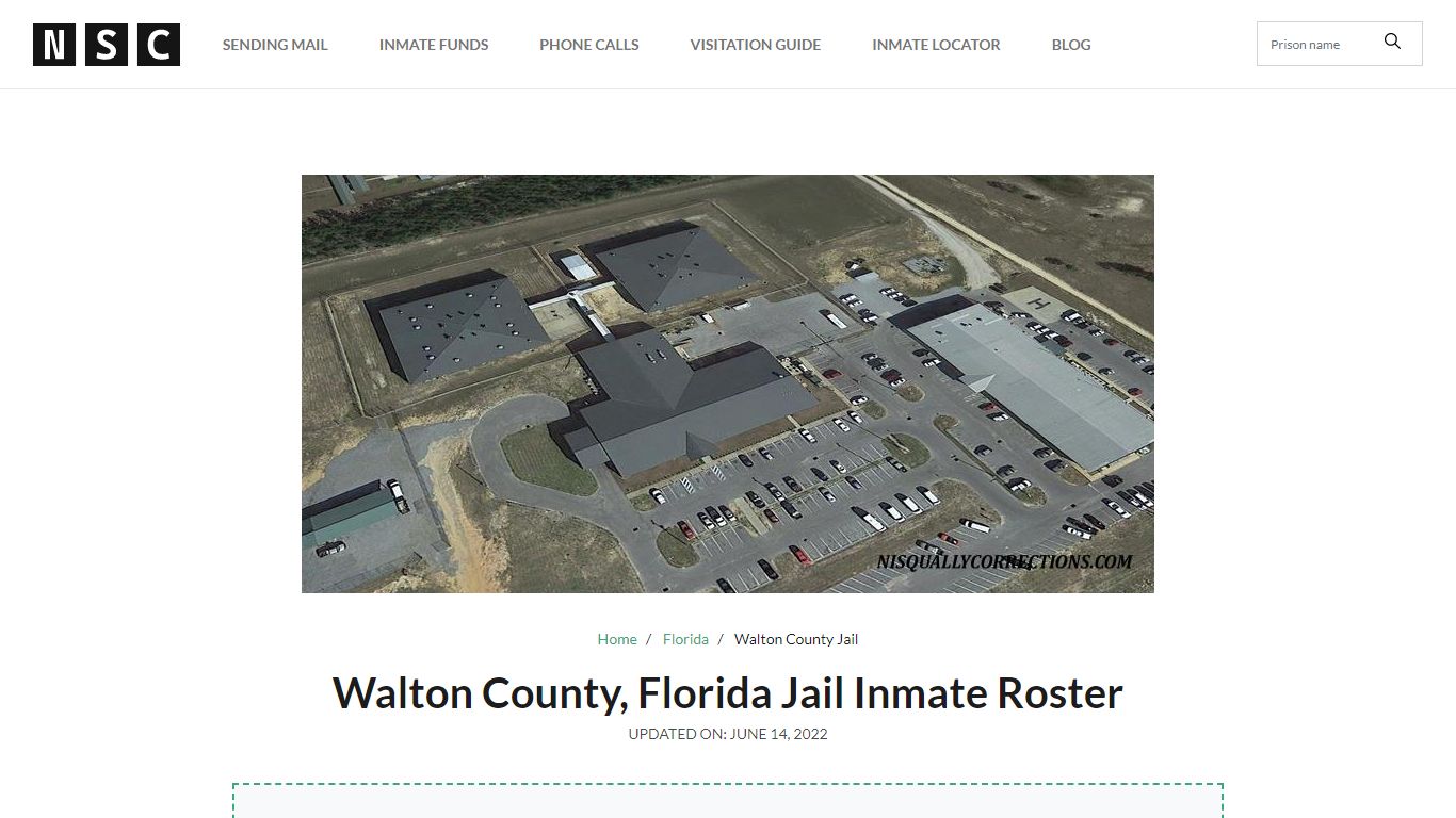 Walton County, Florida Jail Inmate List